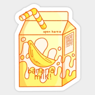 Banana Milk Sticker